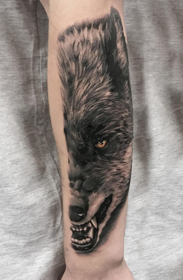 half-wolf-tattoo