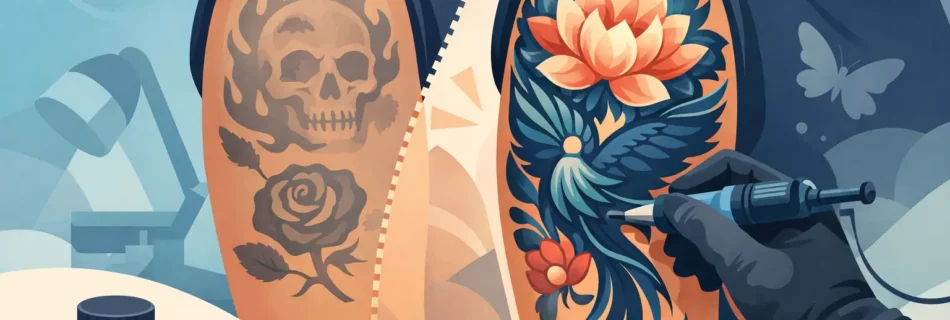Cover-up pentru tatuaje vechi: când funcționează