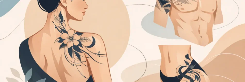 Exemple de tatuaje adaptate anatomic pentru corp