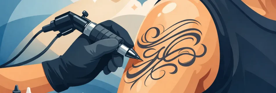 Tatuaj lettering personalizat, făcut să reziste