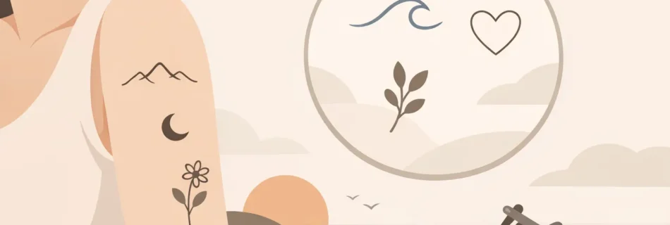 Tatuaje minimaliste care se citesc bine în timp