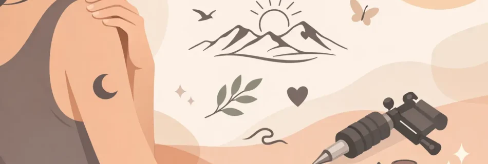 Tatuaje minimaliste pentru începători, bine alese