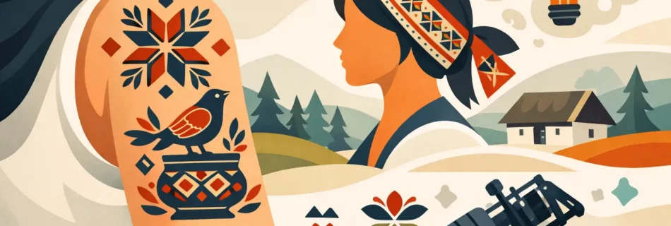 Tatuaje tradiționale românești moderne, bine gândite