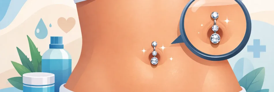 Ghid piercing ombilic pentru o vindecare bună