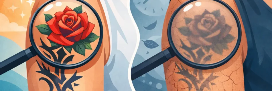 Se deformează tatuajele? Ce se schimbă în timp