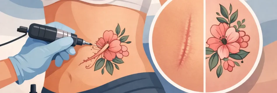 Tatuaj pe cicatrice: când este o alegere sigură