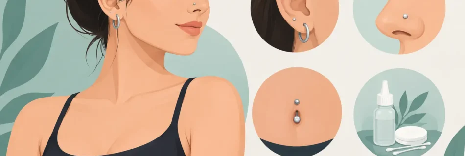 Piercing corporal ales corect pentru vindecare
