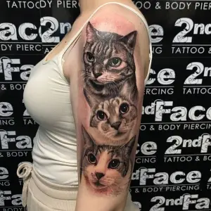#cat #animals #animallovers #cattattoo #cats #catlover #tattooed #tattooedgirls #tattooedmen #tattoo #blackandgreytattoo #realistictattoo #tattoos #artistsoninstagram #artist #tattooartist #art #bodyart #inked #bes