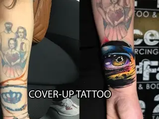 #coverup #coveruptattoo #coveruptattoos #eyetattoo #colortattoo #tattooed #tattooedgirls #tattooedmen #tattoo #blackandgreytattoo #realistictattoo #tattoos #artistsoninstagram #artist #tattooartist #art #bodyart #i