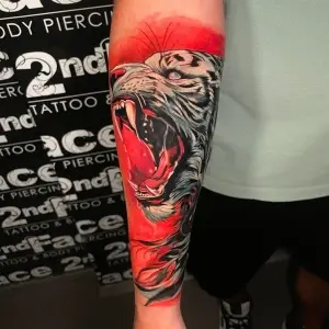 Tigru acoperire tatuaj vechi