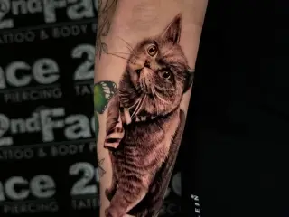 Tatuaj Pisica Realistic