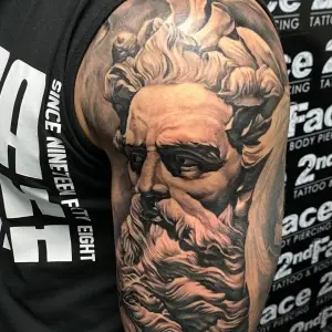 #posedion #poseidontattoo #god #tattoos #tattooed #tattooedmen #tattoo #blackandgreytattoo #realistictattoo #tats #artistsoninstagram #artist #tattooartist #art #bodyart #inked #best #bestfriends #insta #instagram