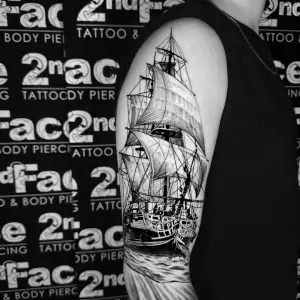 #sailing-#sailingtattoo-#boattattoo-#tattoo-#tattoos-#tattooed-#tattooedmen-#blackandgreytattoo-#realistictattoo-#tats-#artistsoninstagram-#artist-#tattooartist-#art-#bodyart-#inked-#best-#bestfriends-#insta