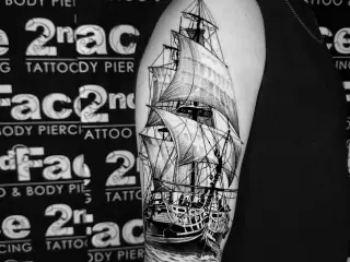 #sailing-#sailingtattoo-#boattattoo-#tattoo-#tattoos-#tattooed-#tattooedmen-#blackandgreytattoo-#realistictattoo-#tats-#artistsoninstagram-#artist-#tattooartist-#art-#bodyart-#inked-#best-#bestfriends-#insta