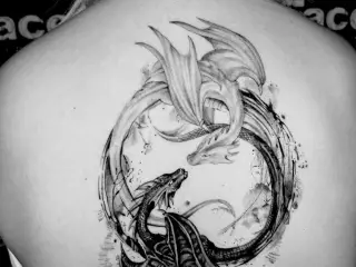#yin #yang #dragon #yinyang #yinyangdragon #yinyangtattoo #tattoo #tattoos #tattooed #tattooedmen #blackandgreytattoo #realistictattoo #tats #artistsoninstagram #artist #tattooartist #art #bodyart #inked #best #bes