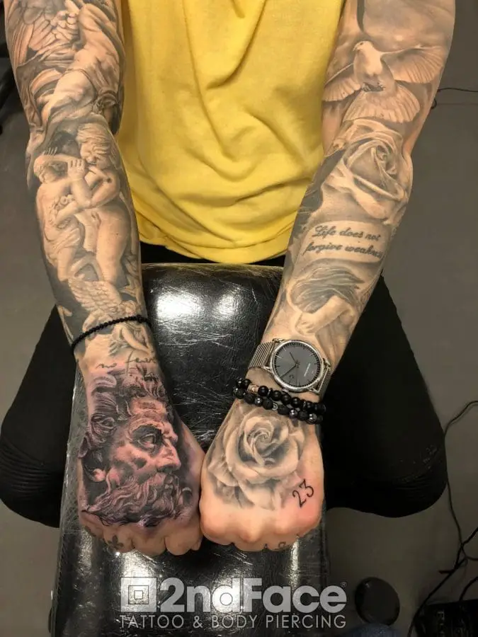 Arms Tattoo 1 – 2nd Face Tattoo București