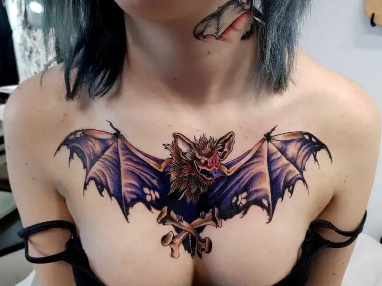 Bat Color Tattoo 2 – 2nd Face Tattoo București