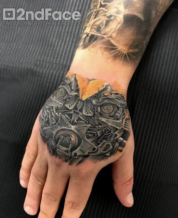 Bumblebee Transformars Tattoo 1 – 2nd Face Tattoo București