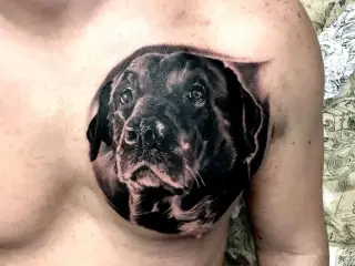 caine portret tatuaj