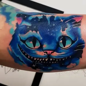 tatuaj pisica alice wonderland