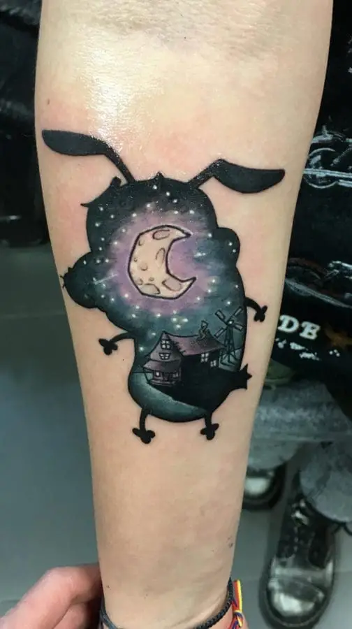 Courage The Dog Tattoo 1 – 2nd Face Tattoo București