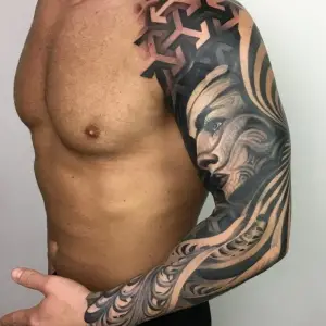 tatuaj mana geometric
