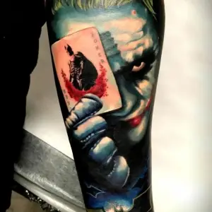 Tatuaj joker batman color