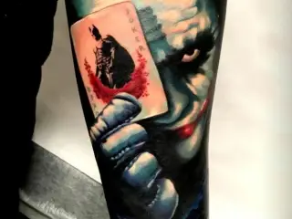 Tatuaj joker batman color