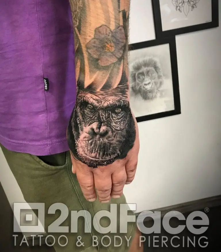 Monkey Tattoo 2 1 – 2nd Face Tattoo București