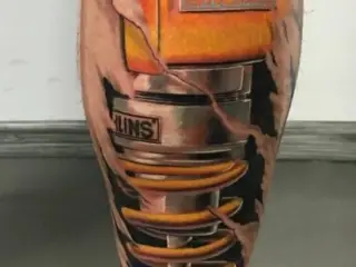 Tatuaj Gamba Barbat