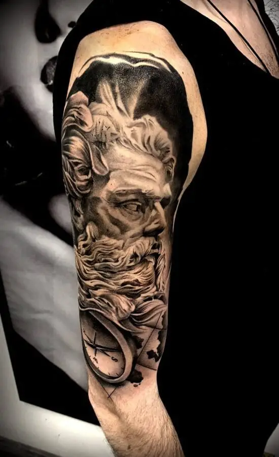 Poseidon King Tattoo 1 – 2nd Face Tattoo București
