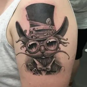Tatuaj femeie steam punk