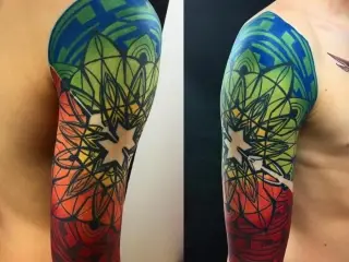 Tatuaj Color Abstract Brat
