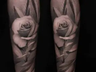tatuaj cu elefant pe mana barbat