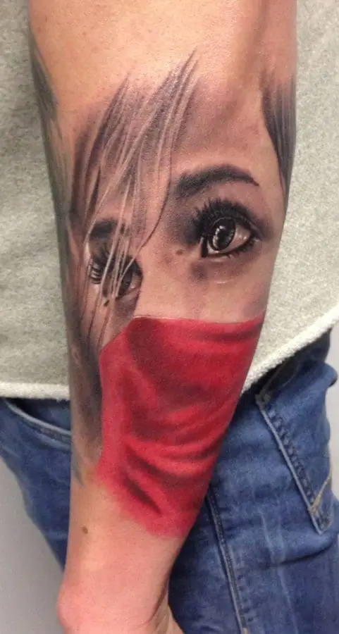 Women Mask Tattoo 1 – 2nd Face Tattoo București